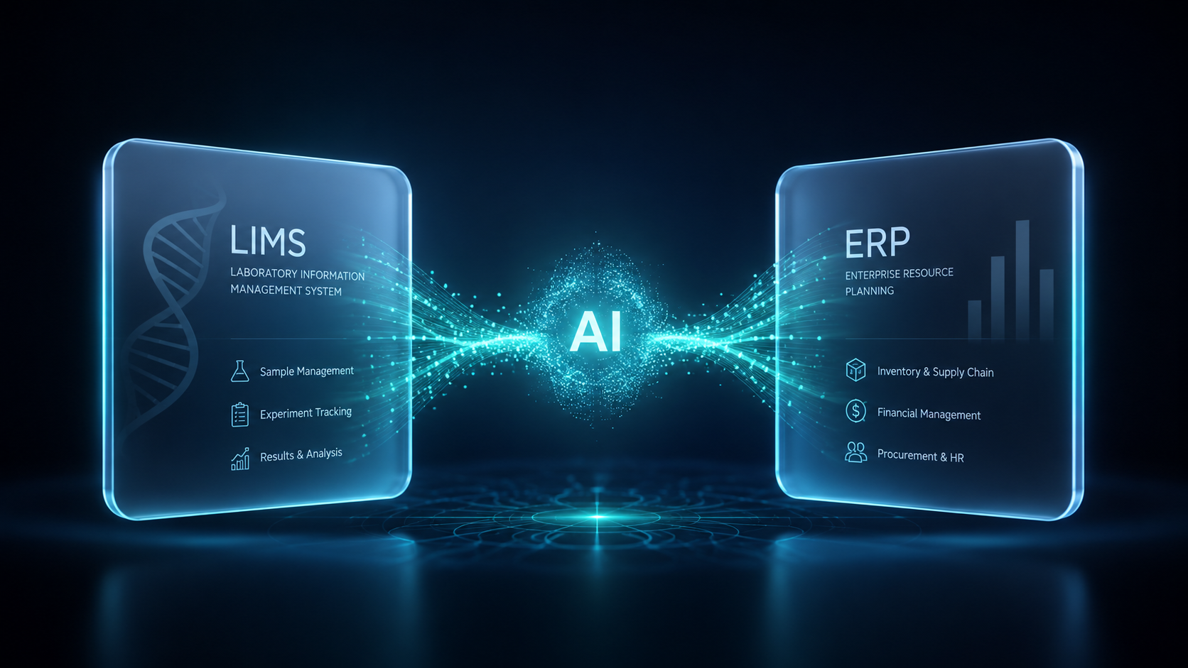 NRV Intelligent Middleware architecture integrating LIMS and Oracle Fusion